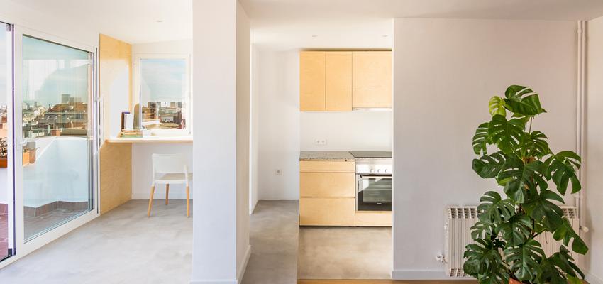 Cocina Estilo contemporaneo Color ocre, blanco, gris  diseñado por EArchitect | Arquitecto | Copyright Adrian Elizalde