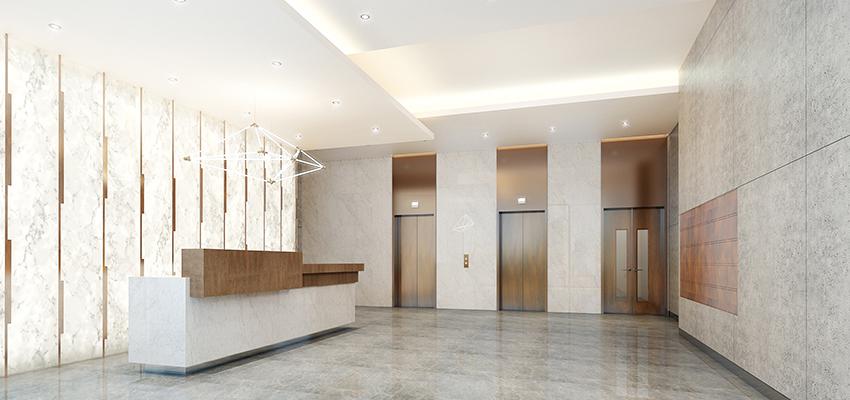 Vestibulo Estilo vanguardista Color marron, gris, gris  diseñado por WVA Architects | Arquitecto | Copyright imagen correspondiente a WVA Architects