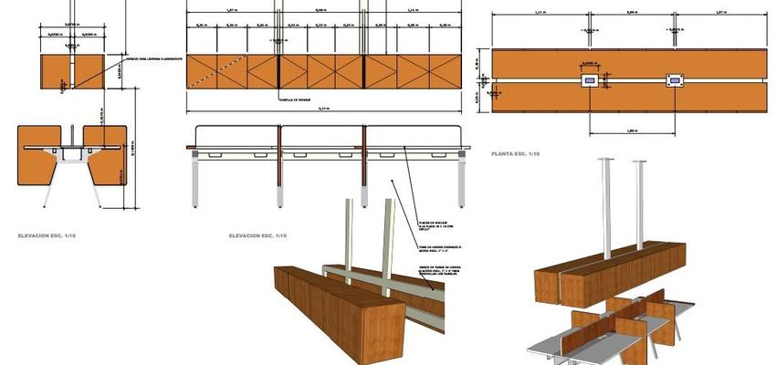 Oficina Estilo moderno Color marron  diseñado por Juan Carlos blanca Mata | Reformista, constructor | Copyright si