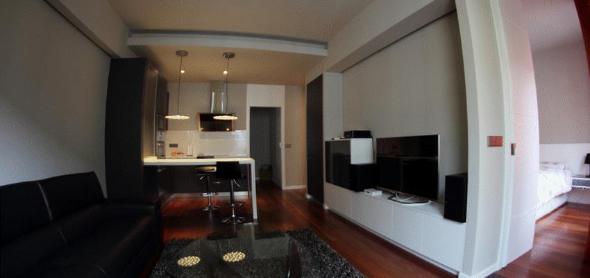 Sala de la TV Estilo contemporaneo Color gris, plateado, bronce  diseñado por Andoni Bollada | Decorador | Copyright Soy el propietario Andoni Bollada