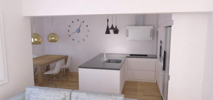 Comedor, Cocina, Salon style contemporaneo color marron, blanco, gris  diseñado por GureEra Arkitektura | Arquitecto | Copyright GureEra Arkitektura