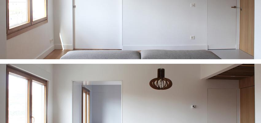 Dormitorio, Salon Estilo contemporaneo Color azul, blanco, bronce  diseñado por TAPERSTUDIO ARKITEKTURA S.L.P | Arquitecto | Copyright Taperstudio Arkitektura + Jon Ander Diez