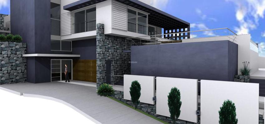 Exterior style moderno color blanco, gris, gris  diseñado por secbarcelona | Gremio 