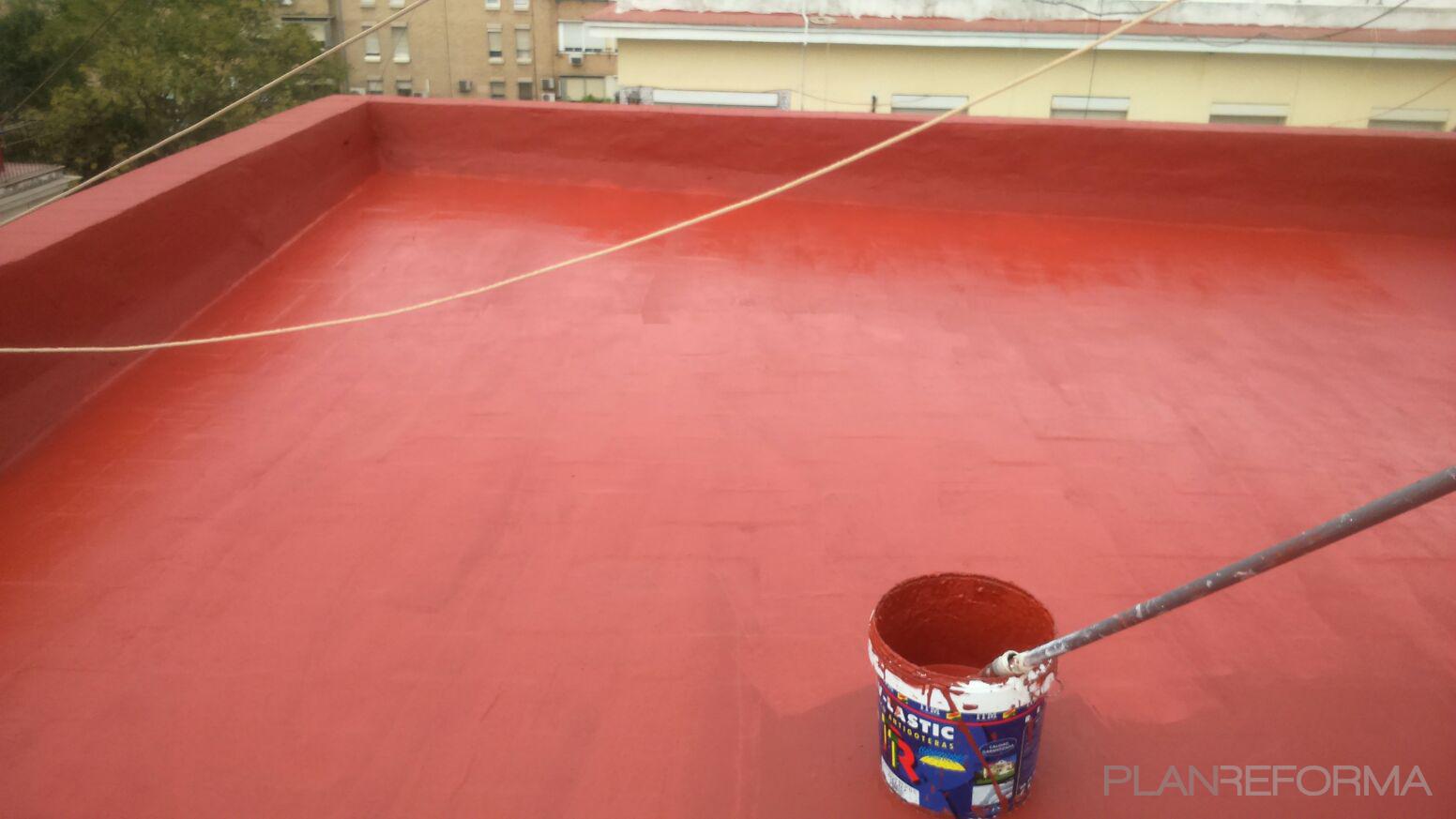 Terraza Estilo clasico Color rojo  diseñado por esteban martin tirado | Gremio | Copyright IMPERMEABILIZACION EN AZOTEA