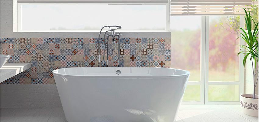 Baño, Cocina, Bar Estilo vintage Color amarillo, azul, bronce  diseñado por Alberocer | Marca colaboradora 