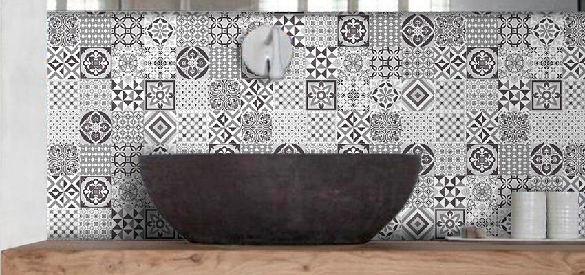 Baño, Cocina, Cafeteria Estilo vintage Color blanco, gris, gris  diseñado por Alberocer | Marca colaboradora 