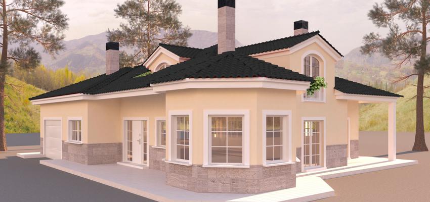 Exterior Estilo tradicional Color amarillo, negro  diseñado por ANGELS VALLES BALAGUER | Arquitecto | Copyright ANGELS VALLES BALAGUER