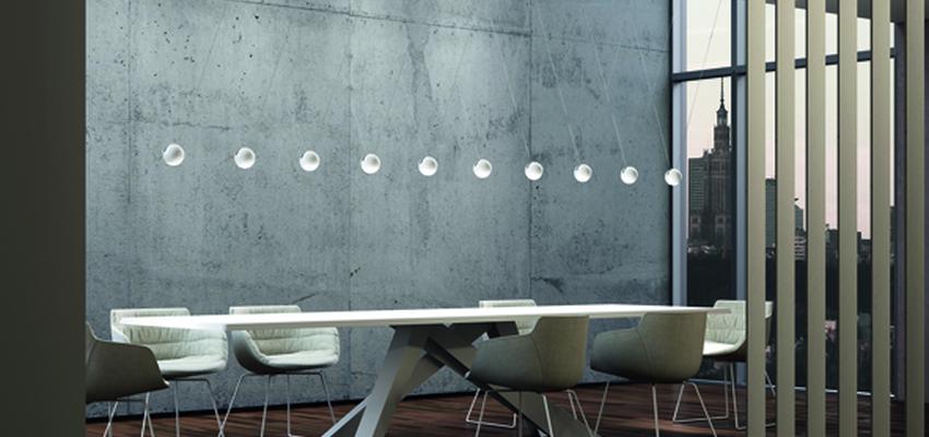 Comedor, Cocina, Restaurante style moderno color blanco, gris, gris  diseñado por Milan Iluminación | Decorador | Copyright Milan Iluminación