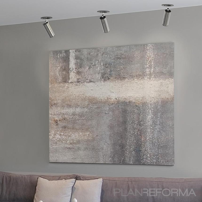Salon style moderno color rosa, marron, blanco, gris  diseñado por Milan Iluminación | Decorador | Copyright Milan Iluminación