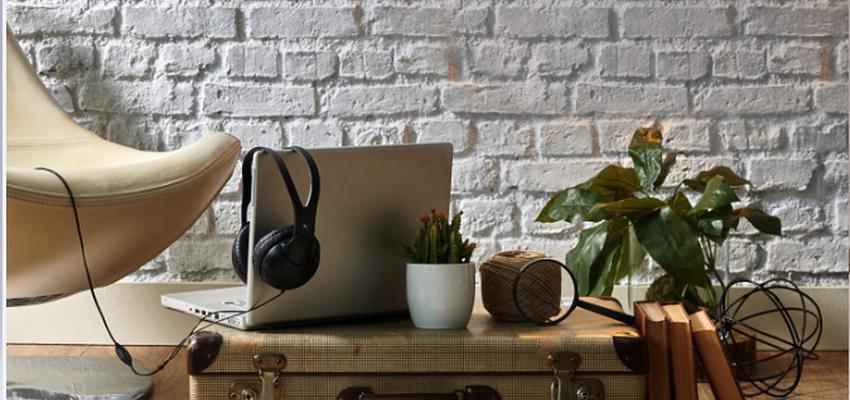 Salon Estilo eclectico Color marron, gris  diseñado por Milan Iluminación | Decorador | Copyright Milan iluminación