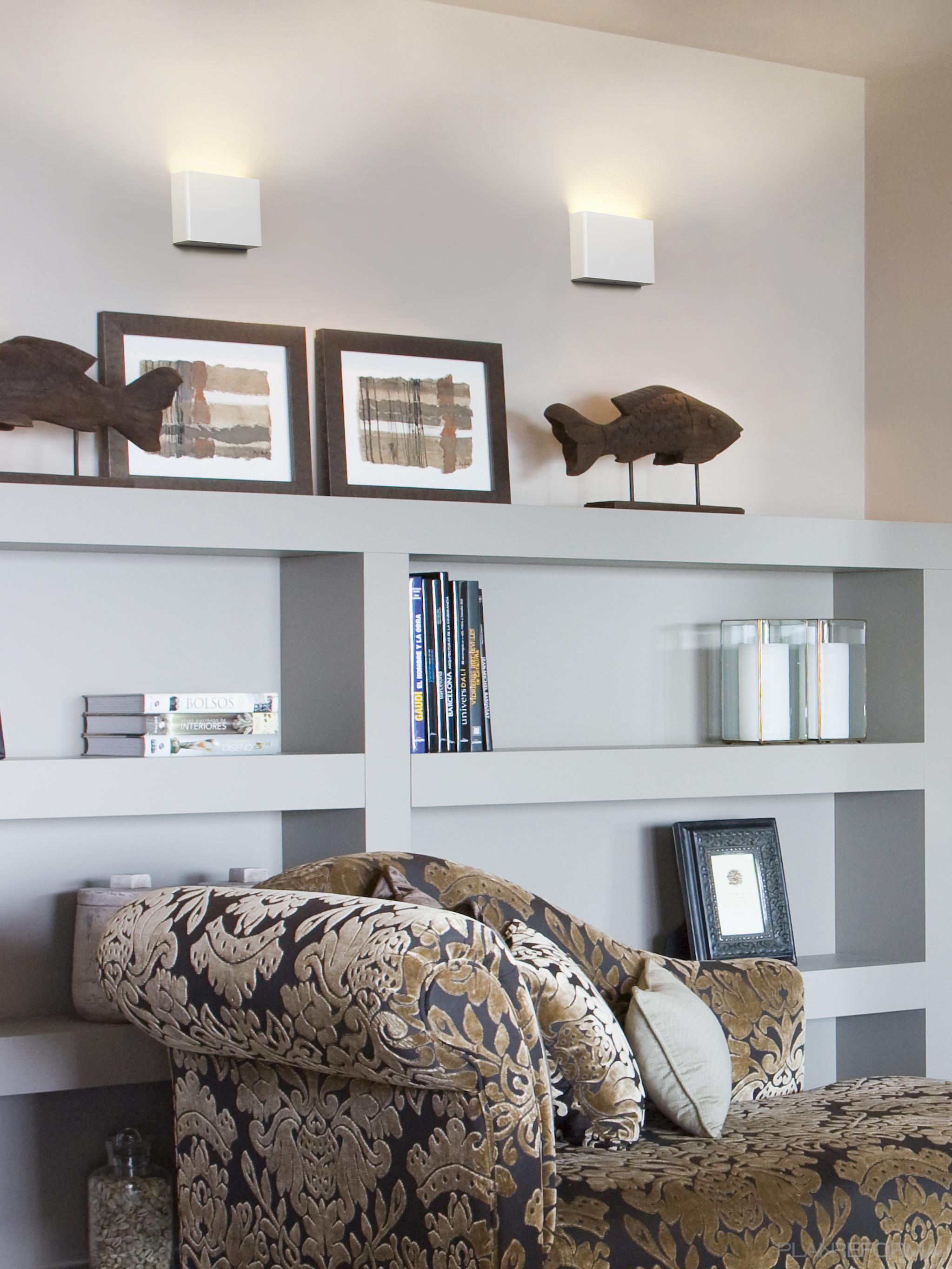 Dormitorio, Sala de la TV, Salon Estilo contemporaneo Color amarillo, beige  diseñado por Milan Iluminación | Decorador | Copyright Milan Iluminación