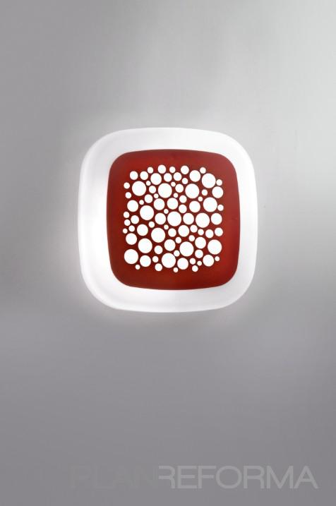 Dormitorio, Comedor, Salon Estilo moderno Color rojo, blanco  diseñado por Milan Iluminación | Decorador | Copyright Milan Iluminación