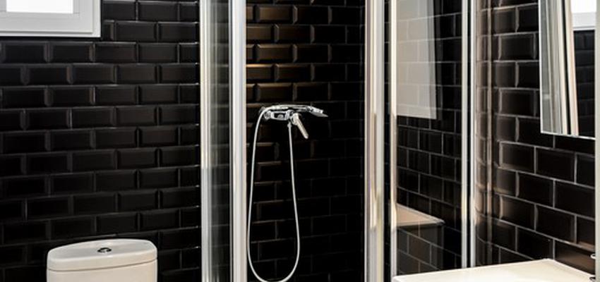 Baño Estilo eclectico Color blanco, gris, gris, negro  diseñado por ViviendaSana | Gremio | Copyright Vivienda Sana
