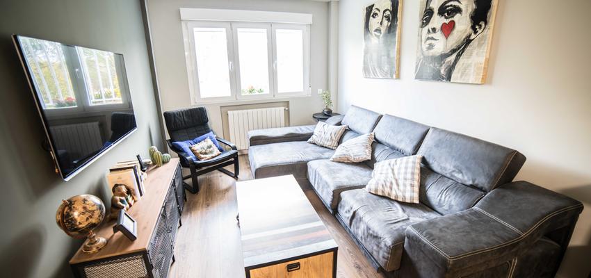 Salon Estilo vintage Color marron, verde, beige  diseñado por ViviendaSana | Reformista, constructor | Copyright ViviendaSana