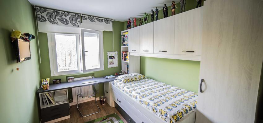 Dormitorio, Niños Estilo moderno Color marron, verde, blanco  diseñado por ViviendaSana | Reformista, constructor | Copyright ViviendaSana