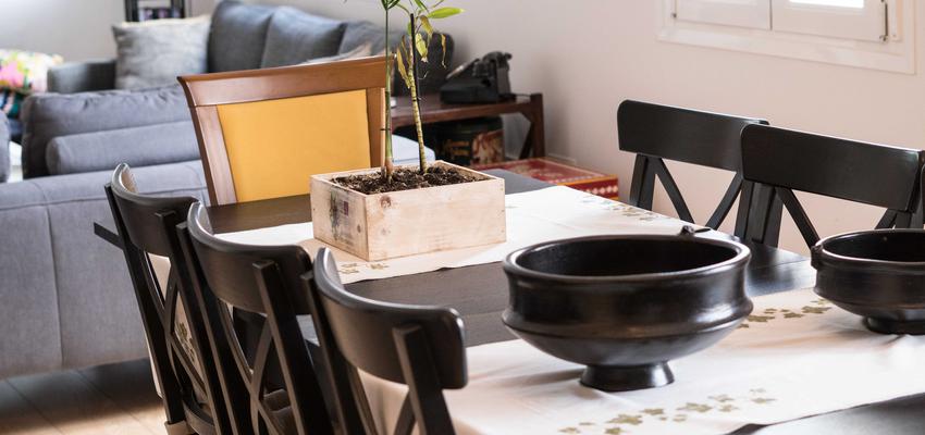 Comedor Estilo vintage Color blanco, negro  diseñado por ViviendaSana | Reformista, constructor | Copyright ViviendaSana