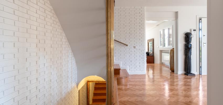 Recibidor Estilo vintage Color marron, marron, blanco  diseñado por Arquigestiona | Arquitecto Técnico | Copyright Arquigestiona