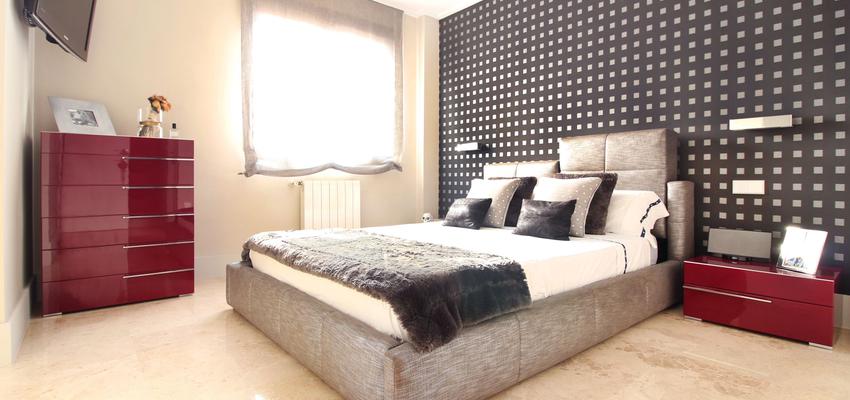 Dormitorio Estilo moderno Color beige  diseñado por acertus | Arquitecto Técnico | Copyright si