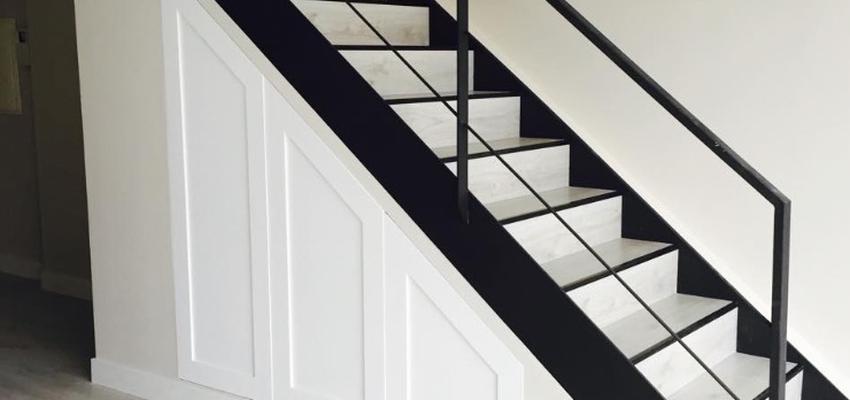 Escalera style tradicional color beige, blanco, negro  diseñado por TeHagoTuObra.com | Gremio 