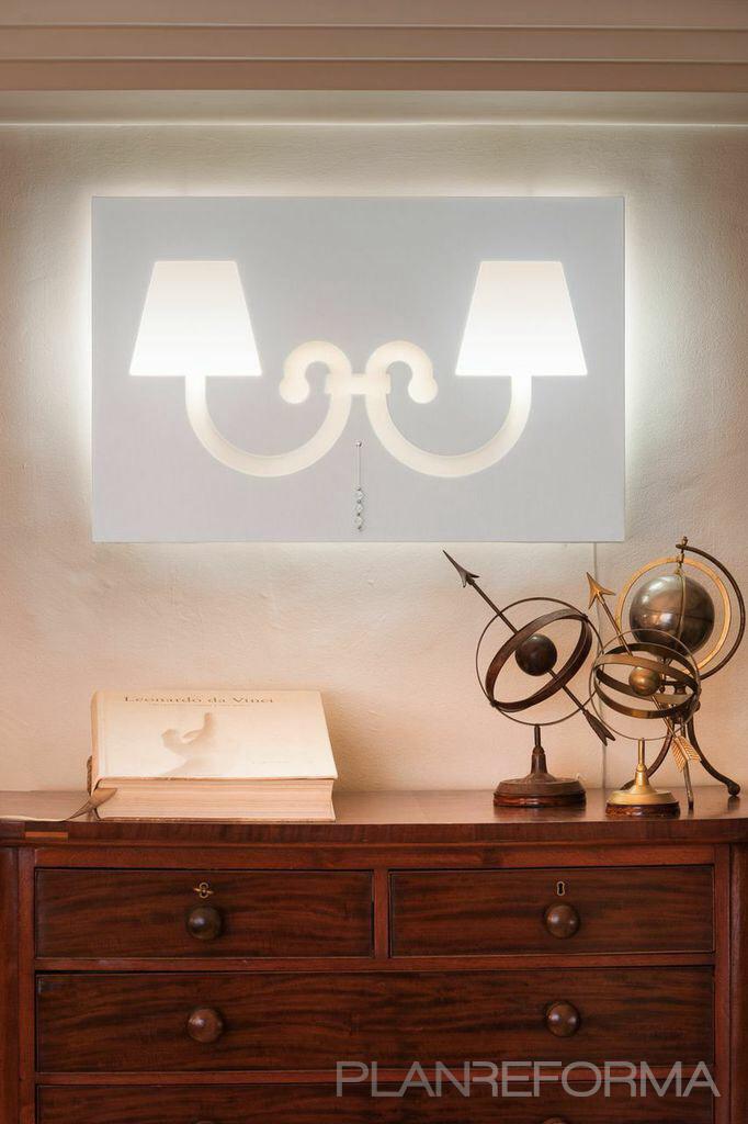Salon style moderno color beige, marron, marron, blanco  diseñado por Maria Jose Osuna | Decorador | Copyright Propietario de imagen