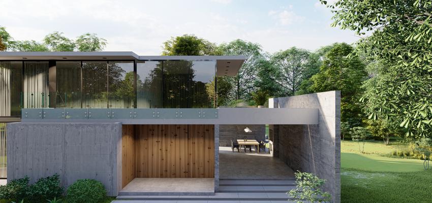 Terraza, Escalera, Exterior Estilo moderno Color gris  diseñado por Atlantico Arqs | Arquitecto | Copyright CASA EN TEPOZTLAN MEXICO /ATLANTICOARQS