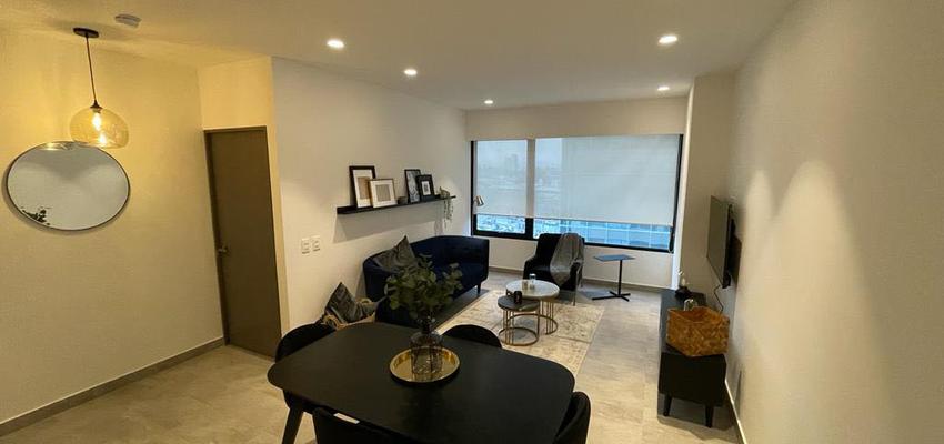 Dormitorio, Comedor, Cocina Estilo moderno Color gris  diseñado por Atlantico Arqs | Arquitecto | Copyright Decoracion de Interiores en Neuchatel, Polanco / Atlanticoarqs