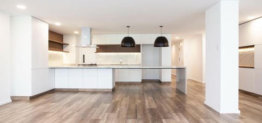 Baño, Comedor, Cocina Estilo moderno Color beige, marron, blanco  diseñado por Atlantico Arqs | Arquitecto | Copyright Reforma Depto Polanco, cmdx / Atlantico arqs