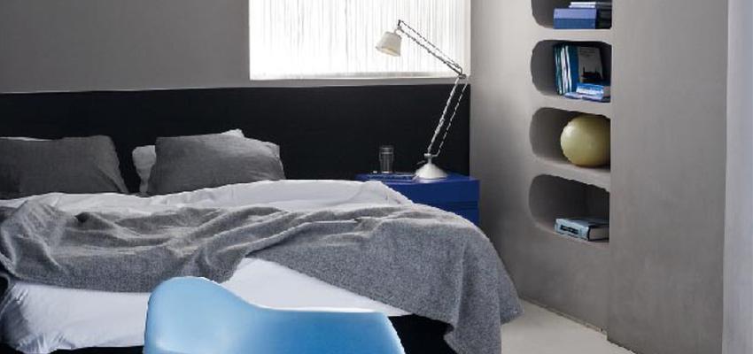 Dormitorio style moderno color gris, gris, negro  diseñado por trazobcn | Arquitecto 