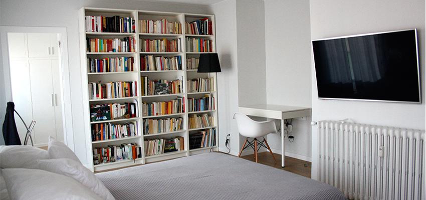 Dormitorio style moderno color marron, marron, blanco, negro  diseñado por Sergi Martí | Arquitecto | Copyright si