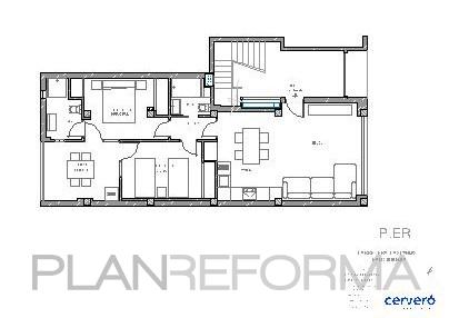 style moderno color blanco, negro  diseñado por Luis Cerveró | Arquitecto Técnico | Copyright CERVERO obras y servicios