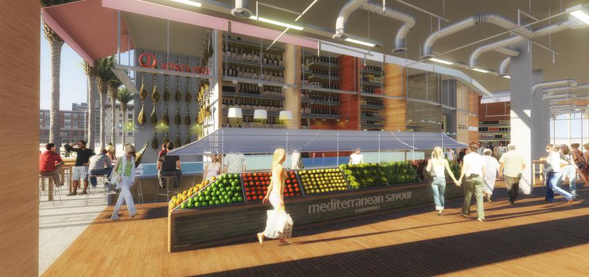 Terraza, Restaurante, Bar style moderno color marron, marron, gris  diseñado por NACHO TELLADO | Arquitecto 