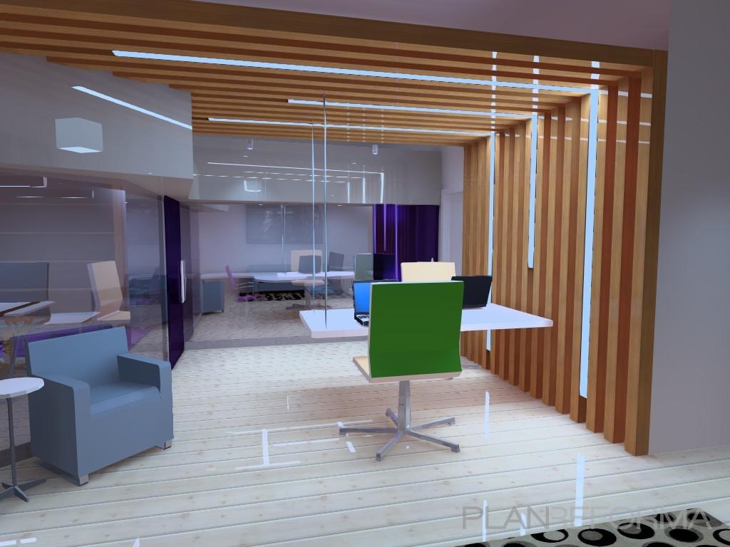 Oficina Estilo moderno Color ocre  diseñado por cecchataing | Arquitecto | Copyright Propia
