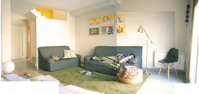 Salon style contemporaneo color amarillo, verde, beige  diseñado por PRATT   | Arquitecto 