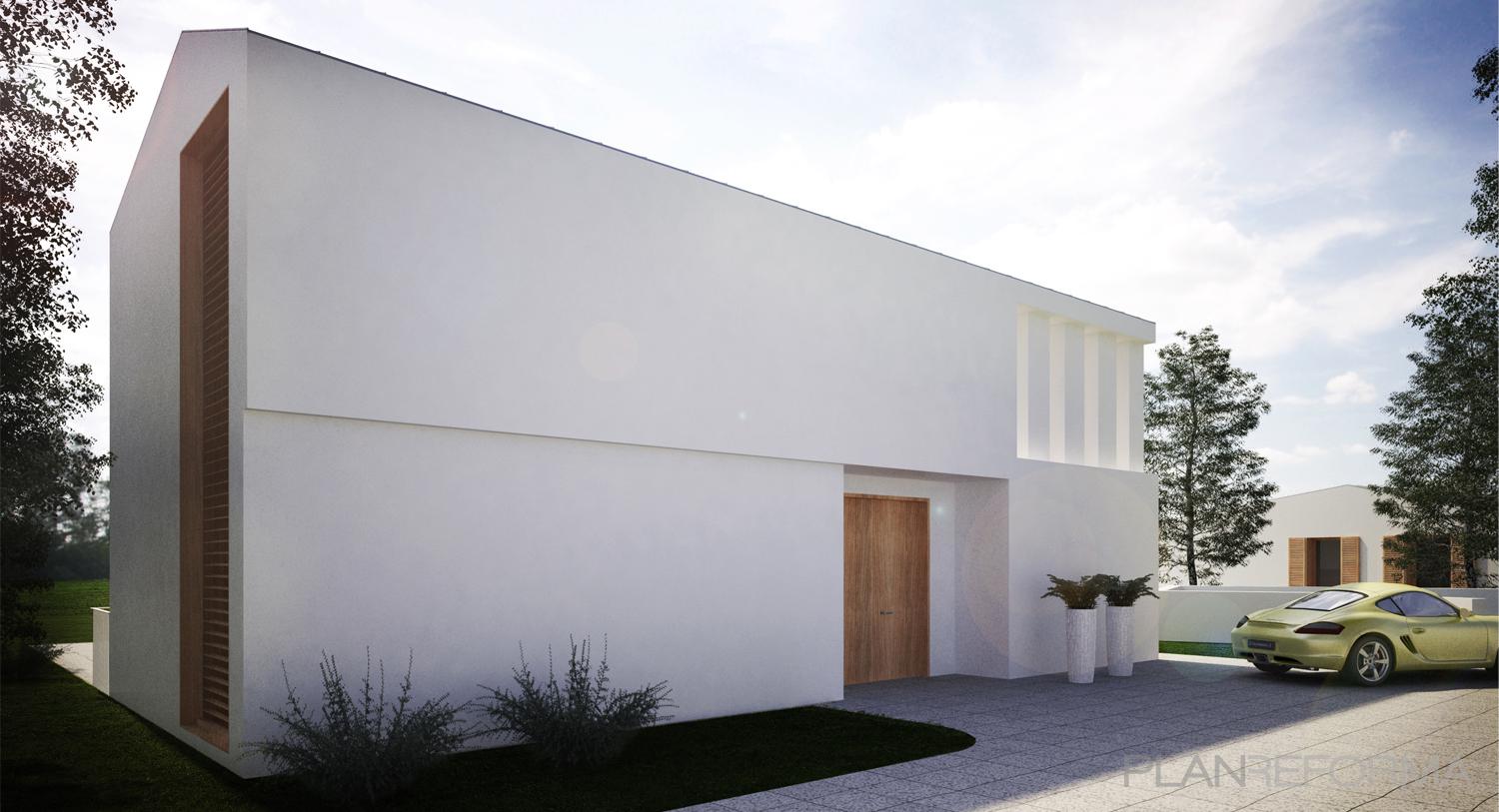Piscina, Jardin Estilo contemporaneo Color marron, blanco  diseñado por Oficina Urbana | Arquitecto | Copyright Renato Pucci