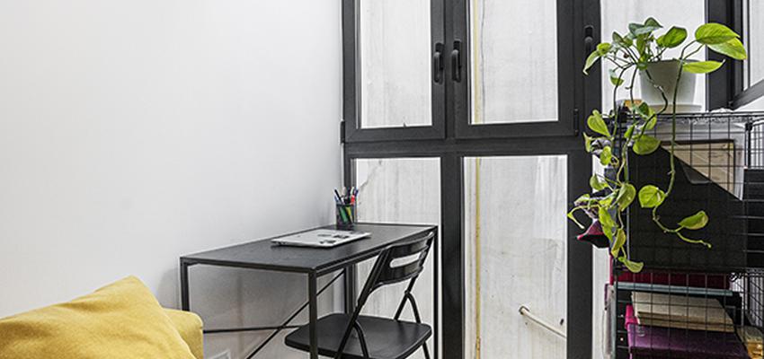 Salon Estilo contemporaneo Color blanco  diseñado por Oficina Urbana | Gremio | Copyright Renato Pucci