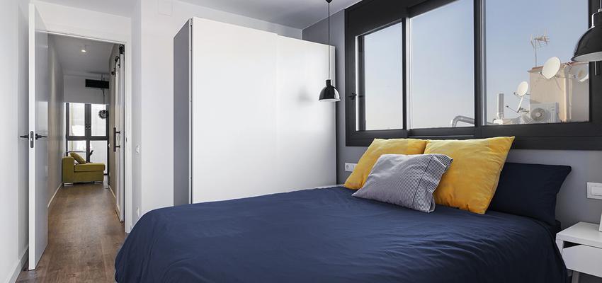 Dormitorio Estilo contemporaneo Color blanco  diseñado por Oficina Urbana | Gremio | Copyright Renato Pucci