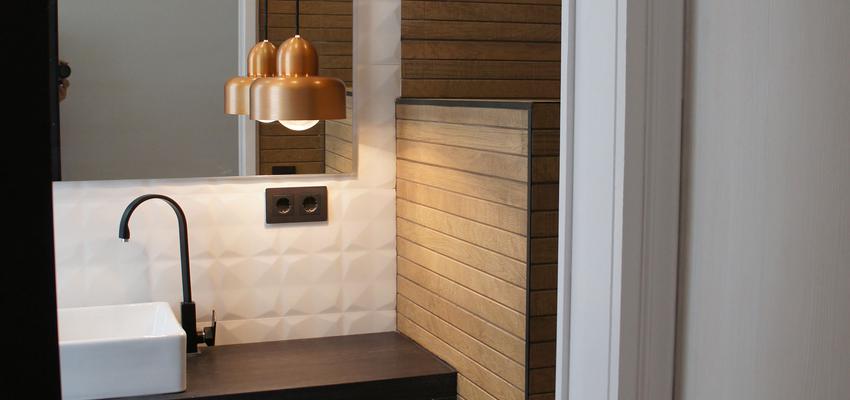 Baño Estilo contemporaneo Color beige, blanco, negro  diseñado por Solid Barcelona | Arquitecto | Copyright Fotografía de Solid Barcelona