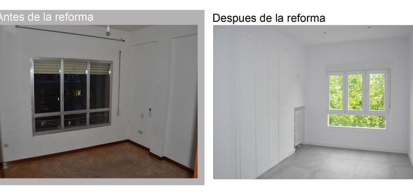 Dormitorio Estilo moderno Color blanco, gris  diseñado por Mirmen Arquitectura - Interiorismo - Reformas | Gremio | Copyright Propiedad