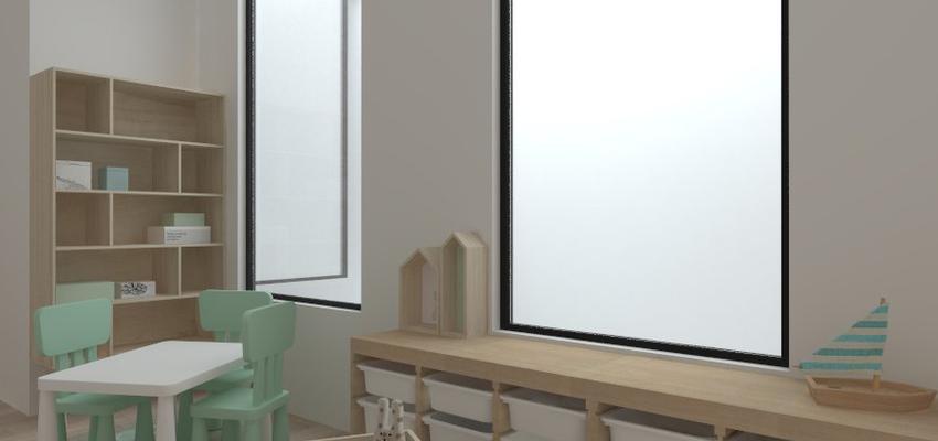 Dormitorio, Niños Estilo moderno Color azul cielo, beige, plateado  diseñado por atelier512 | Gremio 