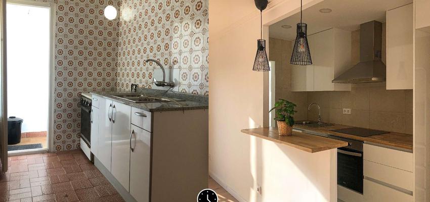 Cocina Estilo clasico Color marron, blanco, gris  diseñado por Konsilio Technical | Reformista, constructor | Copyright Imagen propia