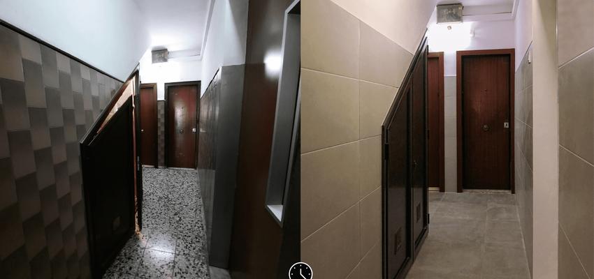 Vestibulo Estilo clasico Color beige, marron, negro  diseñado por Konsilio Technical | Reformista, constructor | Copyright Imagen propia