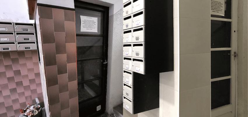 Sotano, Vestibulo Estilo clasico Color beige, blanco, negro  diseñado por Konsilio Technical | Reformista, constructor | Copyright Imagen propia