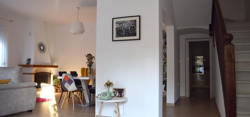 Comedor, Salon Estilo contemporaneo Color amarillo, beige, gris  diseñado por Arquiox Idea | Arquitecto 