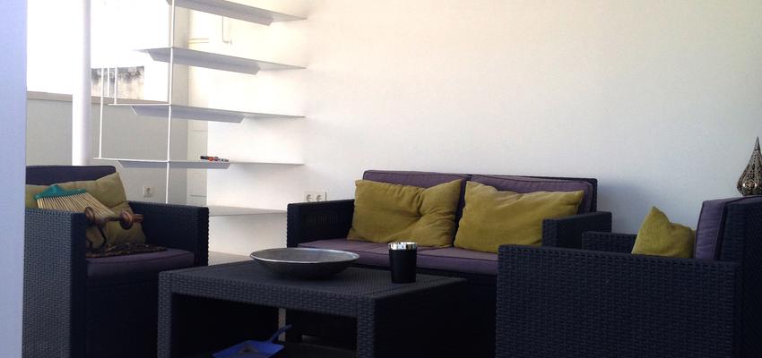 Terraza Estilo contemporaneo Color ocre, amarillo, gris  diseñado por Arquiox Idea | Arquitecto 