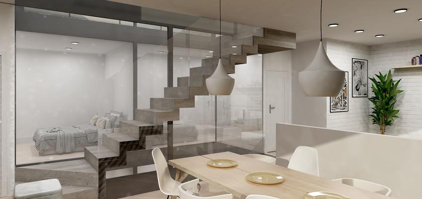 Comedor Estilo moderno Color blanco  diseñado por Arquiox Idea | Arquitecto 