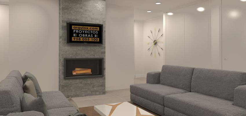 Salon Estilo contemporaneo Color gris  diseñado por Arquiox Idea | Arquitecto 