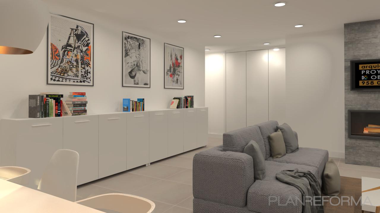 Salon Estilo contemporaneo Color gris  diseñado por Arquiox Idea | Arquitecto 