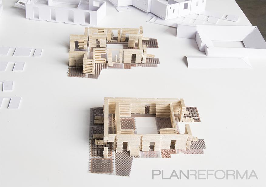 style contemporaneo color beige, blanco, gris, gris  diseñado por SERRANO + BAQUERO | Arquitecto 