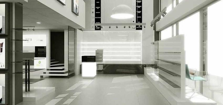 Tienda style moderno color blanco, gris, gris  diseñado por AG Interiorismo | Interiorista | Copyright AG INTERIORISMO