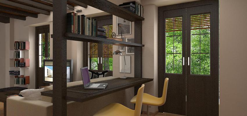 Estudio, Salon style contemporaneo color marron, beige, marron  diseñado por AG Interiorismo | Interiorista | Copyright AG INTERIORISMO